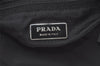 Authentic PRADA Nylon Tessuto Leather Shoulder Cross Body Bag Purse Black 7075K