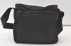 Authentic PRADA Nylon Tessuto Leather Shoulder Cross Body Bag Purse Black 7076K