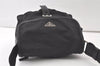 Authentic PRADA Nylon Tessuto Leather Shoulder Cross Body Bag Purse Black 7076K