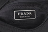 Authentic PRADA Nylon Tessuto Leather Shoulder Cross Body Bag Purse Black 7076K