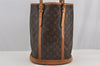 Authentic Louis Vuitton Monogram Bucket GM Shoulder Tote Bag M42236 Junk 7077I