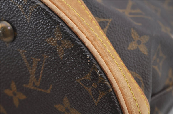 Authentic Louis Vuitton Monogram Bucket GM Shoulder Tote Bag M42236 Junk 7077I