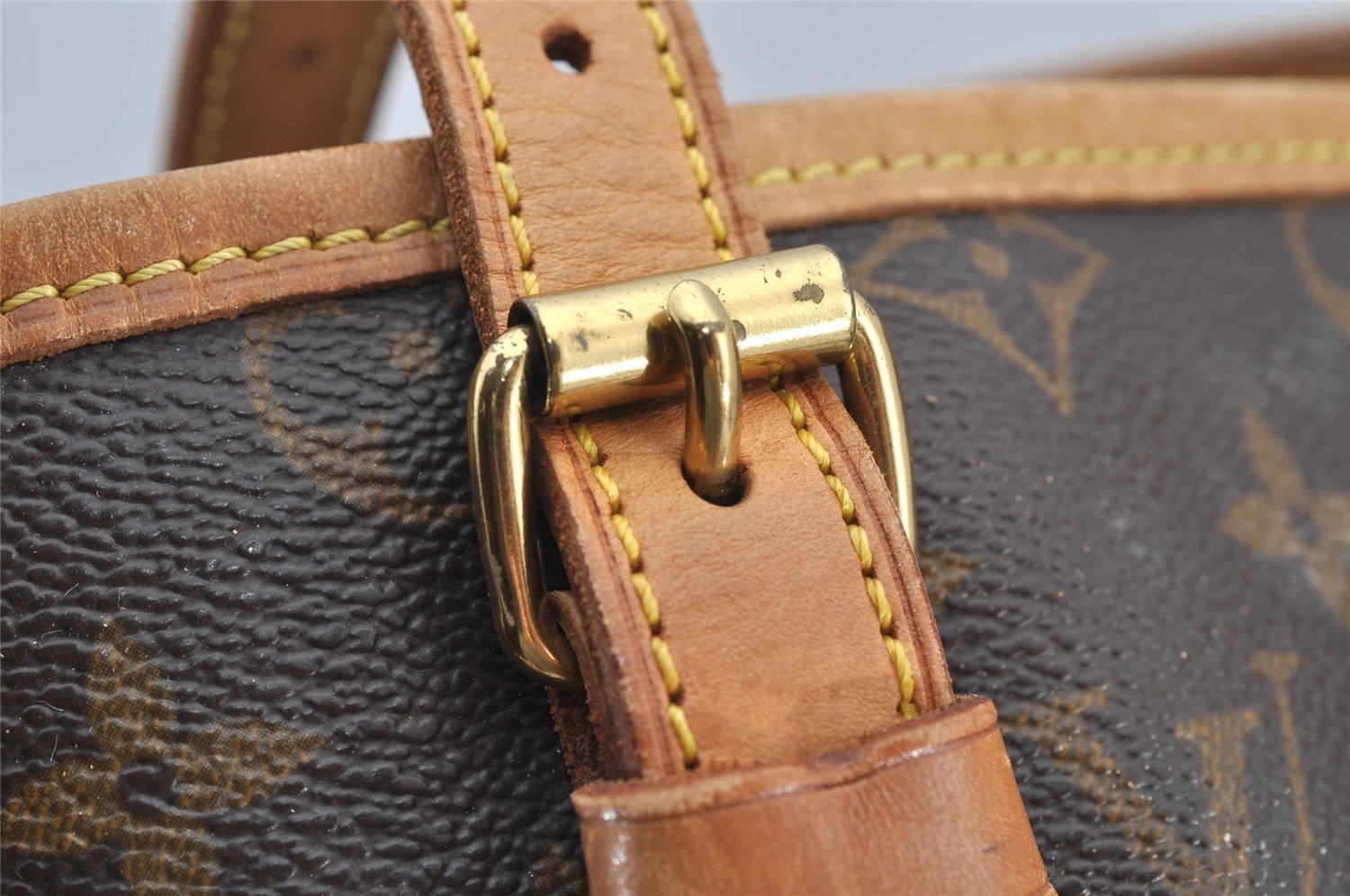 Authentic Louis Vuitton Monogram Bucket GM Shoulder Tote Bag M42236 Junk 7077I