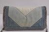 Authentic Stella McCartney Falabella Mini Shoulder Cross Bag Denim Blue 7078J