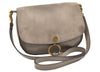 Authentic Chloe Vintage Faye Shoulder Cross Bag Purse Leather Suede Beige 7078K