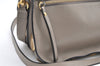 Authentic Chloe Vintage Faye Shoulder Cross Bag Purse Leather Suede Beige 7078K