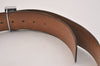 Authentic HERMES Constance Leather Belt Size 90cm 35.4" Black Brown 7081J