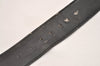 Authentic HERMES Constance Leather Belt Size 90cm 35.4" Black Brown 7081J