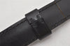 Authentic Louis Vuitton Leather Shoulder Strap Black 43.7-50.2" LV 7081K