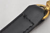 Authentic Louis Vuitton Leather Shoulder Strap Black 43.7-50.2" LV 7081K