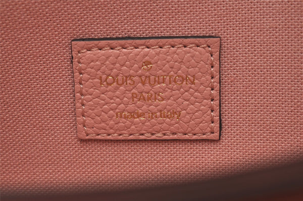 Auth Louis Vuitton Monogram Empreinte Pochette Felice Shoulder Bag Pink 7082I
