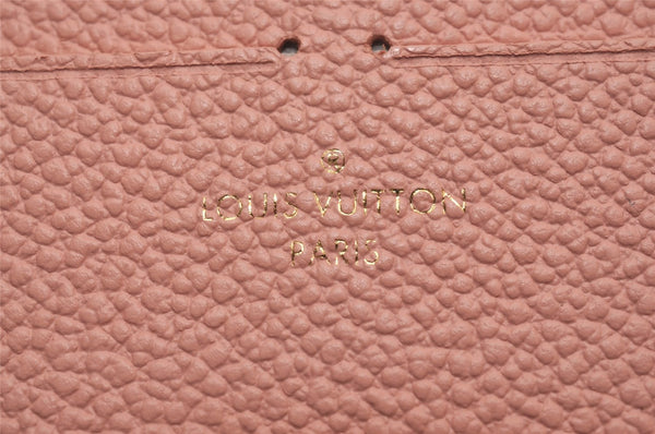 Auth Louis Vuitton Monogram Empreinte Pochette Felice Shoulder Bag Pink 7082I