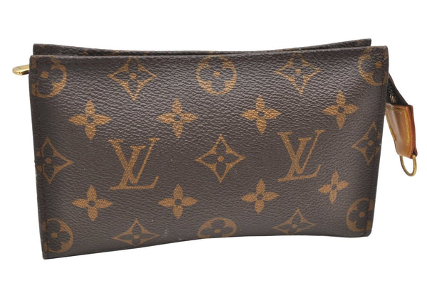 Authentic Louis Vuitton Monogram Pouch For Bucket PM LV Junk 7082K