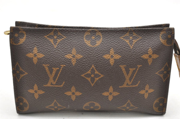 Authentic Louis Vuitton Monogram Pouch For Bucket PM LV Junk 7082K