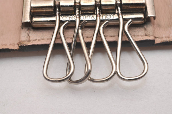 Authentic Louis Vuitton Mahina Multicles 4 Four Hooks Key Case M64056 Pink 7083J