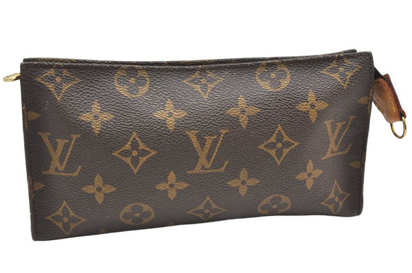 Authentic Louis Vuitton Monogram Pouch For Bucket GM LV Junk 7084K