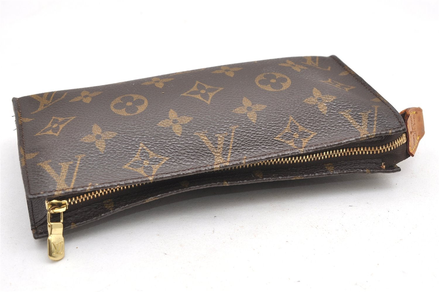 Authentic Louis Vuitton Monogram Pouch For Bucket GM LV Junk 7084K