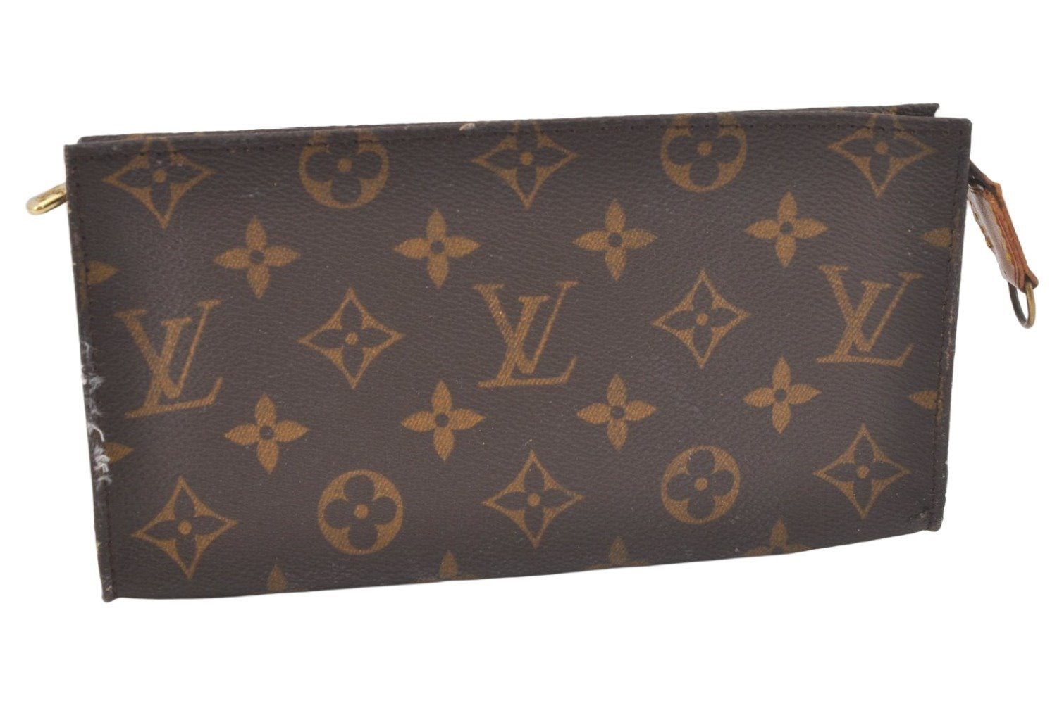 Authentic Louis Vuitton Monogram Pouch For Bucket GM LV Junk 7085K