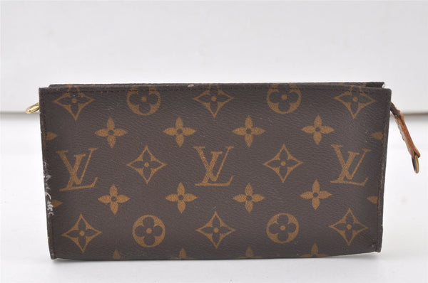 Authentic Louis Vuitton Monogram Pouch For Bucket GM LV Junk 7085K