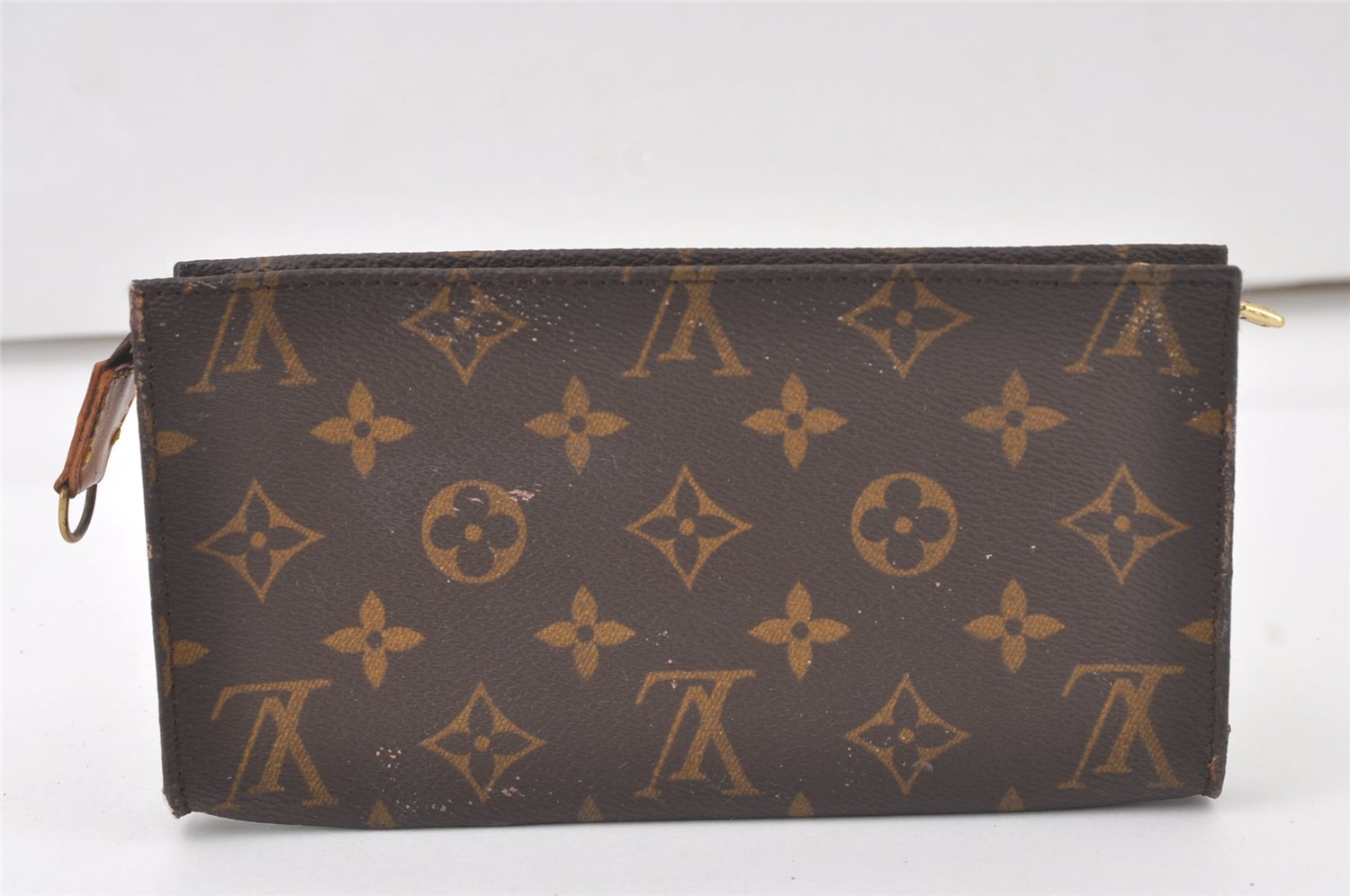 Authentic Louis Vuitton Monogram Pouch For Bucket GM LV Junk 7085K