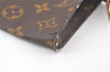 Authentic Louis Vuitton Monogram Pouch For Bucket GM LV Junk 7085K