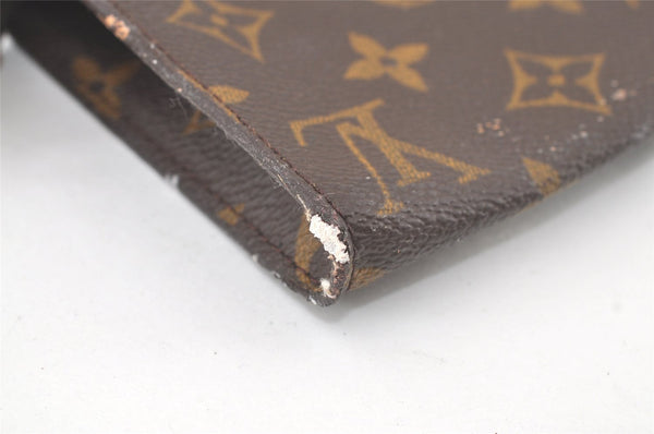 Authentic Louis Vuitton Monogram Pouch For Bucket GM LV Junk 7085K