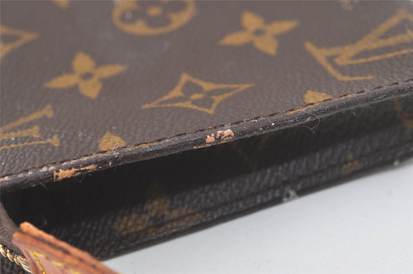 Authentic Louis Vuitton Monogram Pouch For Bucket GM LV Junk 7085K