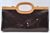 Auth Louis Vuitton Vernis Roxbury Drive 2Way Hand Bag Wine Red M91995 LV 7086H
