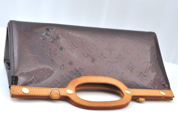 Auth Louis Vuitton Vernis Roxbury Drive 2Way Hand Bag Wine Red M91995 LV 7086H
