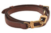 Authentic Louis Vuitton Leather Shoulder Strap Brown 40.6-47.6" LV 7086J
