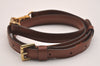Authentic Louis Vuitton Leather Shoulder Strap Brown 40.6-47.6" LV 7086J