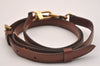 Authentic Louis Vuitton Leather Shoulder Strap Brown 40.6-47.6" LV 7086J