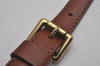 Authentic Louis Vuitton Leather Shoulder Strap Brown 40.6-47.6" LV 7086J
