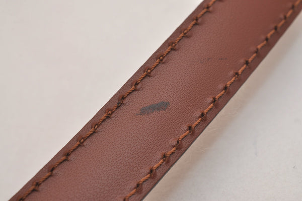Authentic Louis Vuitton Leather Shoulder Strap Brown 40.6-47.6" LV 7086J