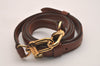Authentic Louis Vuitton Leather Shoulder Strap Brown 40.6-47.6" LV 7086J