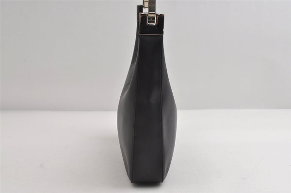 Authentic GUCCI Vintage Shoulder Bag Purse Leather 0013812 Black 7087I