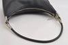 Authentic GUCCI Vintage Shoulder Bag Purse Leather 0013812 Black 7087I