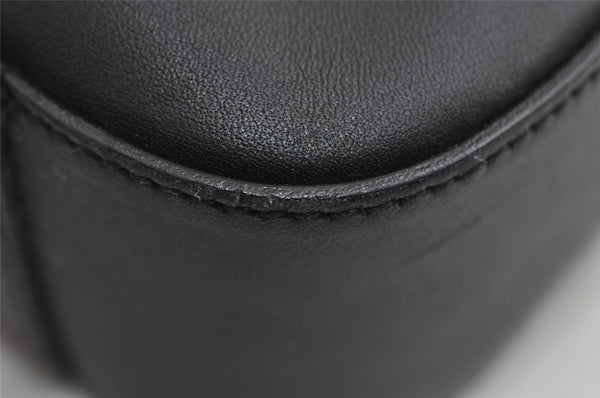 Authentic GUCCI Vintage Shoulder Bag Purse Leather 0013812 Black 7087I