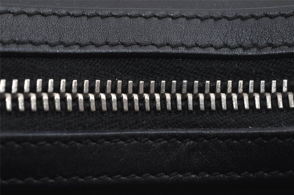 Authentic GUCCI Vintage Shoulder Bag Purse Leather 0013812 Black 7087I