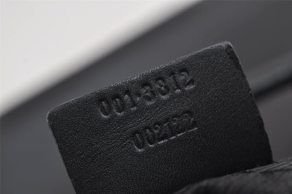 Authentic GUCCI Vintage Shoulder Bag Purse Leather 0013812 Black 7087I