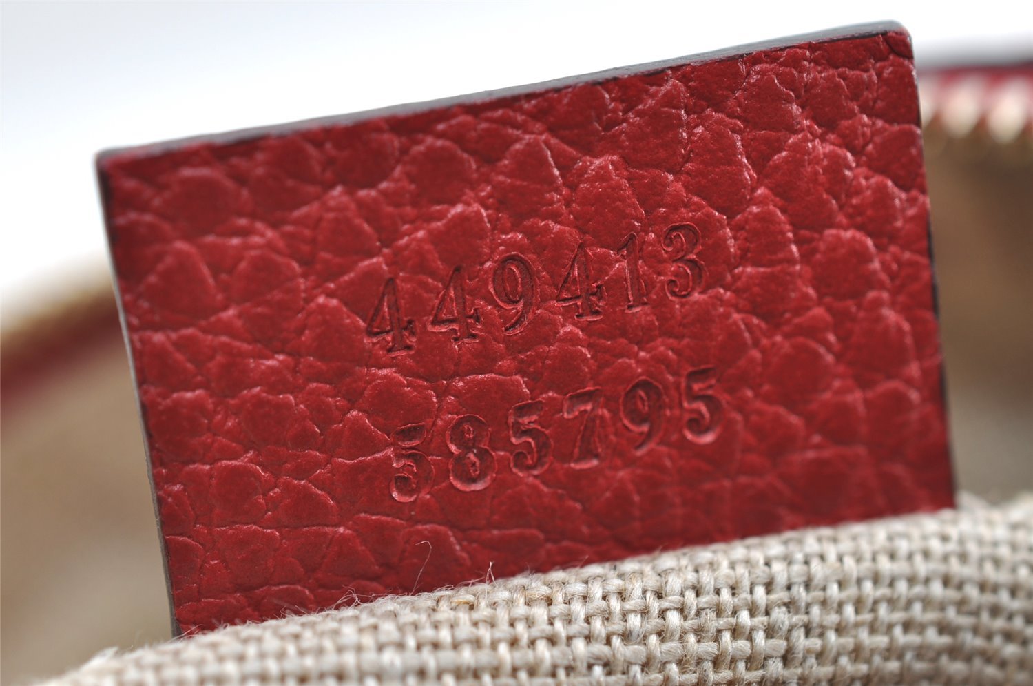 Authentic GUCCI Bree Shoulder Cross Bag GG Canvas Leather 449413 Brown Red 7088I