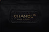 Authentic CHANEL New Travel Line Shoulder Hand Bag Nylon Leather Black 7097I