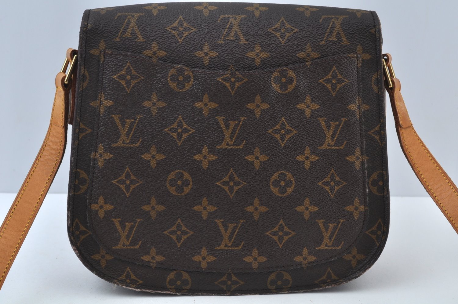 Authentic Louis Vuitton Monogram Saint Cloud GM M51242 Shoulder Cross Bag 7099I