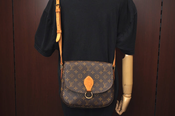 Authentic Louis Vuitton Monogram Saint Cloud GM M51242 Shoulder Cross Bag 7099I