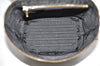 Authentic VERSACE Vintage Sunburst Vanity Hand Bag Purse Leather Black 7099K