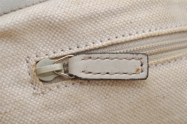 Authentic GUCCI Sukey Guccissima 2Way Hand Bag GG Leather 247902 White 7100I