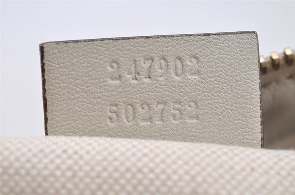 Authentic GUCCI Sukey Guccissima 2Way Hand Bag GG Leather 247902 White 7100I