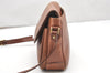 Authentic Burberrys Vintage Leather Shoulder Cross Body Bag Purse Brown 7100K