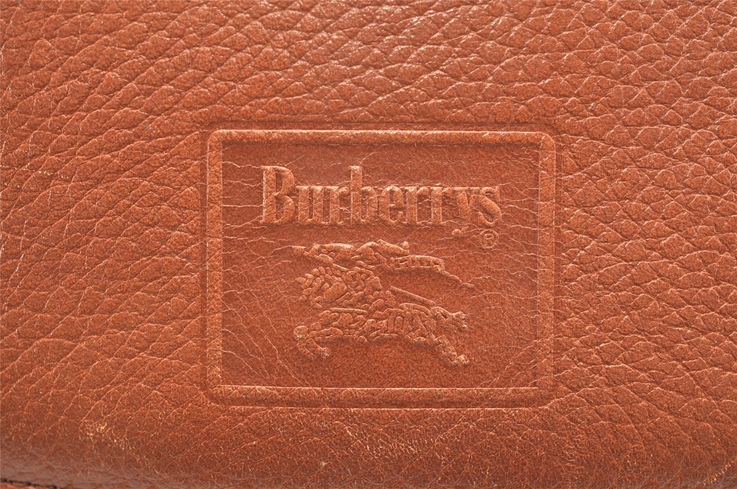 Authentic Burberrys Vintage Leather Shoulder Cross Body Bag Purse Brown 7100K