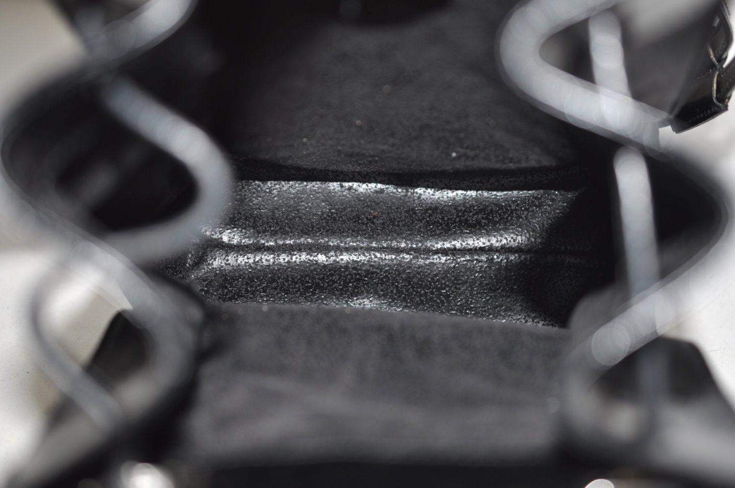 Authentic GUCCI Vintage Shoulder Bag Purse GG Nylon Leather Black Junk 7101G